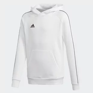 Adidas, Bluza dziecięca, CORE 18 Y Hoody FS1891, biały, rozmiar 140 - Bluzy dla dziewczynek - miniaturka - grafika 1