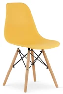 Krzesła - Krzesło musztardowe w stylu skandynawskim F3-E86 - miniaturka - grafika 1