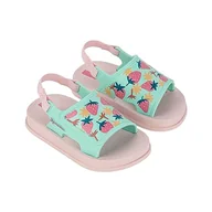 Buty dla dziewczynek - Ipanema Unisex miękkie sandały dla niemowląt, różowe/zielone, 24 EU, Pink Green, 24 EU - miniaturka - grafika 1