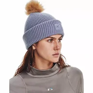 Czapki damskie - Czapka damska Under Armour Halftime Ribbed Pom - miniaturka - grafika 1