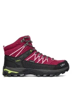 Buty trekkingowe damskie - CMP Trekkingi Rigel Mid Wp 3Q12946 Bordowy - miniaturka - grafika 1