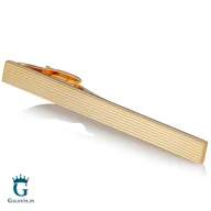 Spinki do mankietów i krawatów - Złota spinka do krawata PS-256 - miniaturka - grafika 1