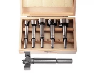 AWTOOLS Komplet sękowników do drewna AWTOOLS, 15-20-25-30-35mm, trzpień 8mm - Akcesoria do elektronarzędzi - miniaturka - grafika 1