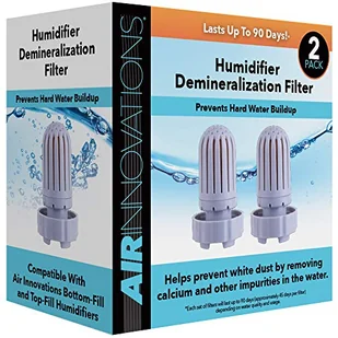 Air Innovations HUMIDIF Filtr demineralizacyjny nawilżacza, 2 sztuki, czarny - Akcesoria do oczyszczaczy i nawilżaczy powietrza - miniaturka - grafika 1