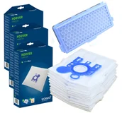 Worki do odkurzaczy - 12x WORKI + FILTR DO ODKURZACZA MIELE COMPACT C1 COMPLETE C2 C3 HMB03K - miniaturka - grafika 1