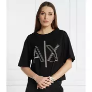 Koszulki i topy damskie - Armani Exchange T-shirt | Cropped Fit - miniaturka - grafika 1