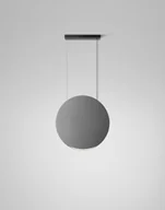 Lampy sufitowe - Jasnoszara wisząca lampa Noren S/85 emitująca światło w górę i w dół - miniaturka - grafika 1