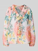 Bluzki damskie - Bluzka o kroju regular fit z falbanami model ‘MILLA’ - miniaturka - grafika 1