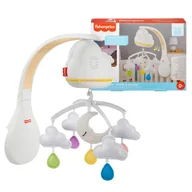 Karuzele dla niemowląt - Fisher Price Karuzela Chmurkowa Uspokajacz 2w1 Biała 0+ - miniaturka - grafika 1