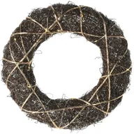 Ozdoby bożonarodzeniowe - Świąteczny wieniec LED Browee ciemnobrązowy,, 20 diod LED, śr. 30 cm - miniaturka - grafika 1