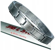 Bransolety męskie - SREBRNA BRANSOLETA MĘSKA STAL CHIRURGICZNA 316L - miniaturka - grafika 1