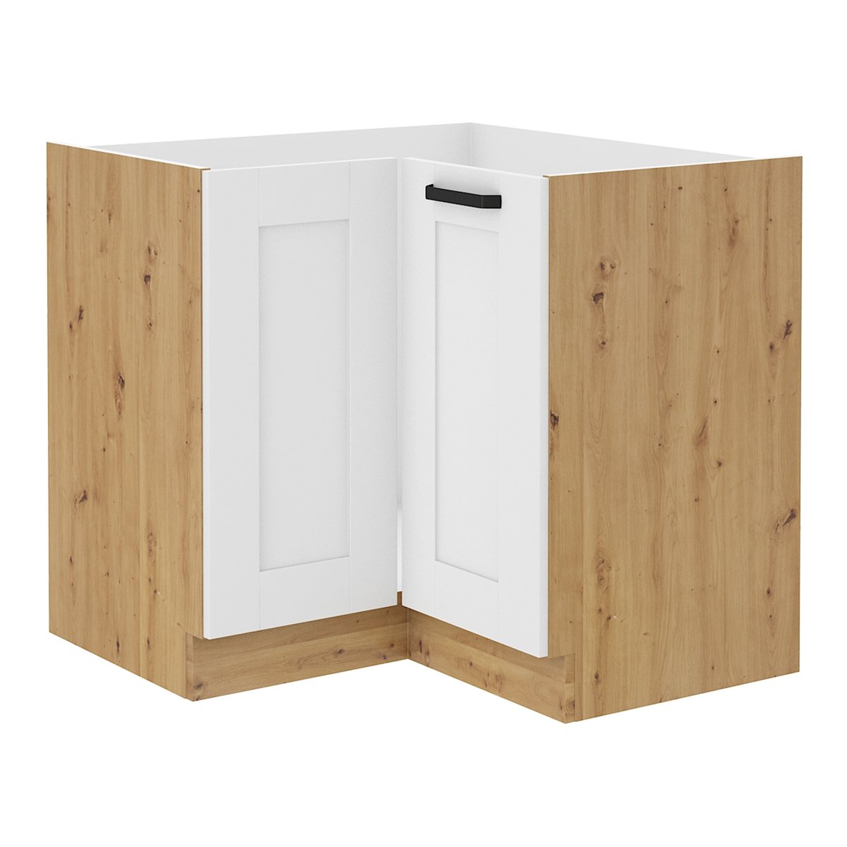 Kondela Szafka kuchenna narożna dolna Lula 89x89 ND 1F BB - biały / dąb rzemieślniczy