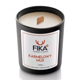 Fika Candles&Goods Świeca sojowa - Karmelowy Mus 270 ml - Świece - miniaturka - grafika 1