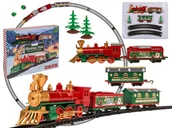 Ozdoby bożonarodzeniowe - Świąteczny pociąg - ze światłem i dźwiękiem - miniaturka - grafika 1