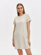 Sukienki - Sukienka damska beżowa - SSU4620BE sukienka - TOP SECRET - Odzieżowy sklep internetowy TOP SECRET - miniaturka - grafika 1