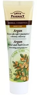 Green Pharmacy Hand Care Argan krem odżywczo-ochronny do rąk i paznokci 0% Parabens Artificial Colouring 100 ml - Balsamy i kremy do ciała - miniaturka - grafika 1