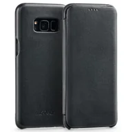 Etui i futerały do telefonów - moVear Futerał z klapką Galaxy S8 Etui SKÓRA Samsung SM-G950F S0GS8S0S0BKSBK - miniaturka - grafika 1