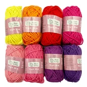 Pasmanteria - 8X Włóczki Bawełniane Zestaw Włóczek Do Haftowania - miniaturka - grafika 1