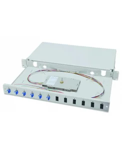DIGITUS  LWL SKRZYNKA DO ŁĄCZEŃ 6 ZŁĄCZY - LC - OS2-1HE - 19 CALI - MULTI-MODE SIMPLEX - Z KASETĄ ZŁĄCZY - MONTAŻ W SZAFIE  () - Pozostałe akcesoria sieciowe - miniaturka - grafika 1