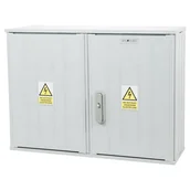 Inne akcesoria elektryczne - Obudowa termoutwardzalna SSTN80x58, bez zamka, głębokość 250, lakierowana, z płytą montażową PMN77x52 - miniaturka - grafika 1