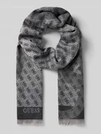 Apaszki i szaliki damskie - Szal ze wzorem z logo model ‘ERICA’ - miniaturka - grafika 1