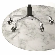 Podnóżki, podpórki, podkładki - Podkładka pod krzesło Biały marmur fi100 cm - miniaturka - grafika 1