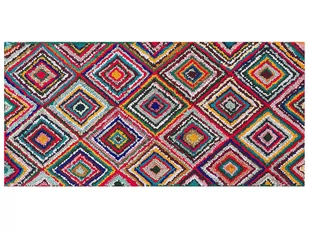 Dywan Bawełniany 80 X 150 Cm Wielokolorowy Kaiseri - Dywany - miniaturka - grafika 1