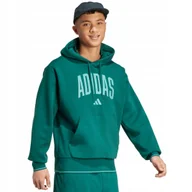Bluzy męskie - Bluza męska adidas Collegiate Hoodie zielona KC3873 M - miniaturka - grafika 1
