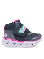 Buty dla dziewczynek - Skechers Sneakersy 303059N NVPK Granatowy - miniaturka - grafika 1