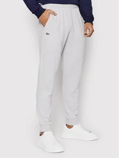Lacoste Spodnie dresowe XH9559 Szary Regular Fit - Spodnie sportowe męskie - miniaturka - grafika 1