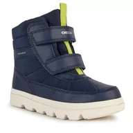 Buty dla chłopców - Śniegowce Geox J Willaboom Boy B Ab J36LFB 0FU54 C0749 D Navy/Lime - miniaturka - grafika 1