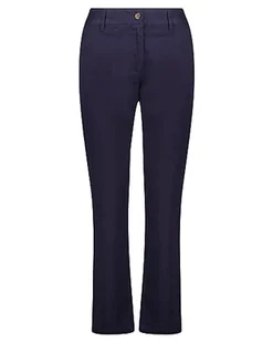 GANT Damskie spodnie slim chinos klasyczne, Evening Blue, Standard, niebieski (Evening Blue), 44W - Spodnie damskie - miniaturka - grafika 1