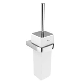 Akcesoria do wc - Nimco Nikau - Szczotka do WC ścienna z uchwytem, kolor biały/chrom NK 30094K-26 - miniaturka - grafika 1