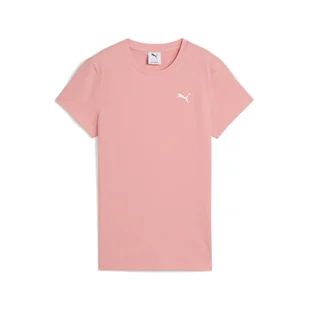 Damska koszulka prążkowana ESS ELEVATED PUMA Pink Fruit - Koszulki sportowe damskie - miniaturka - grafika 1