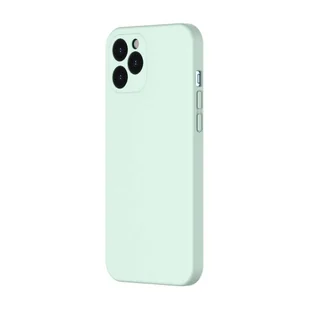 Baseus Liquid Silica Gel Case Elastyczne żelowe etui iPhone 12 Pro Miętowy WIAPIPH61P-YT6B - Etui i futerały do telefonów - miniaturka - grafika 16