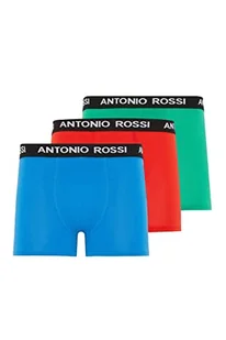 Antonio Rossi Męskie bokserki hipsterskie (3 sztuki) szorty, czerwone, zielone, niebieskie, XXL, Czerwony, Zielony, Niebieski, XXL - Spodenki damskie - miniaturka - grafika 1