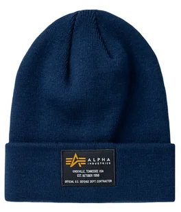 Czapka zimowa ALPHA INDUSTRIES CREW granatowa (ultra navy) 128924 697 - Czapki damskie - miniaturka - grafika 1