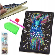 Zeszyty szkolne - PAMIĘTNIK NOTES ZESZYT HAFT DIAMENTOWY WYKLEJANKA - miniaturka - grafika 1