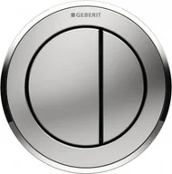 Przyciski spłukujące - Geberit 116.057.SN.1 Pneumatyczny przycisk uruchamiaj$1128cy WC Typ 10 r$1129czny meblowy dwudzielny chrom mat-chrom - miniaturka - grafika 1
