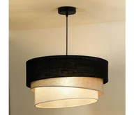 Lampy sufitowe - Duolla - Żyrandol na lince TRIO 1xE27/15W/230V śr. 45 cm czarny/szary/biały - miniaturka - grafika 1