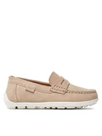 Buty dla chłopców - Geox Mokasyny J New Fast Boy J826CA 00022 C5014 M Beżowy - miniaturka - grafika 1