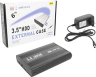 Obudowy i kieszenie na dyski twarde - Kieszeń OEM Zewnętrzna kieszeń na dysk HDD 3.5 SATA USB 2.0 - miniaturka - grafika 1