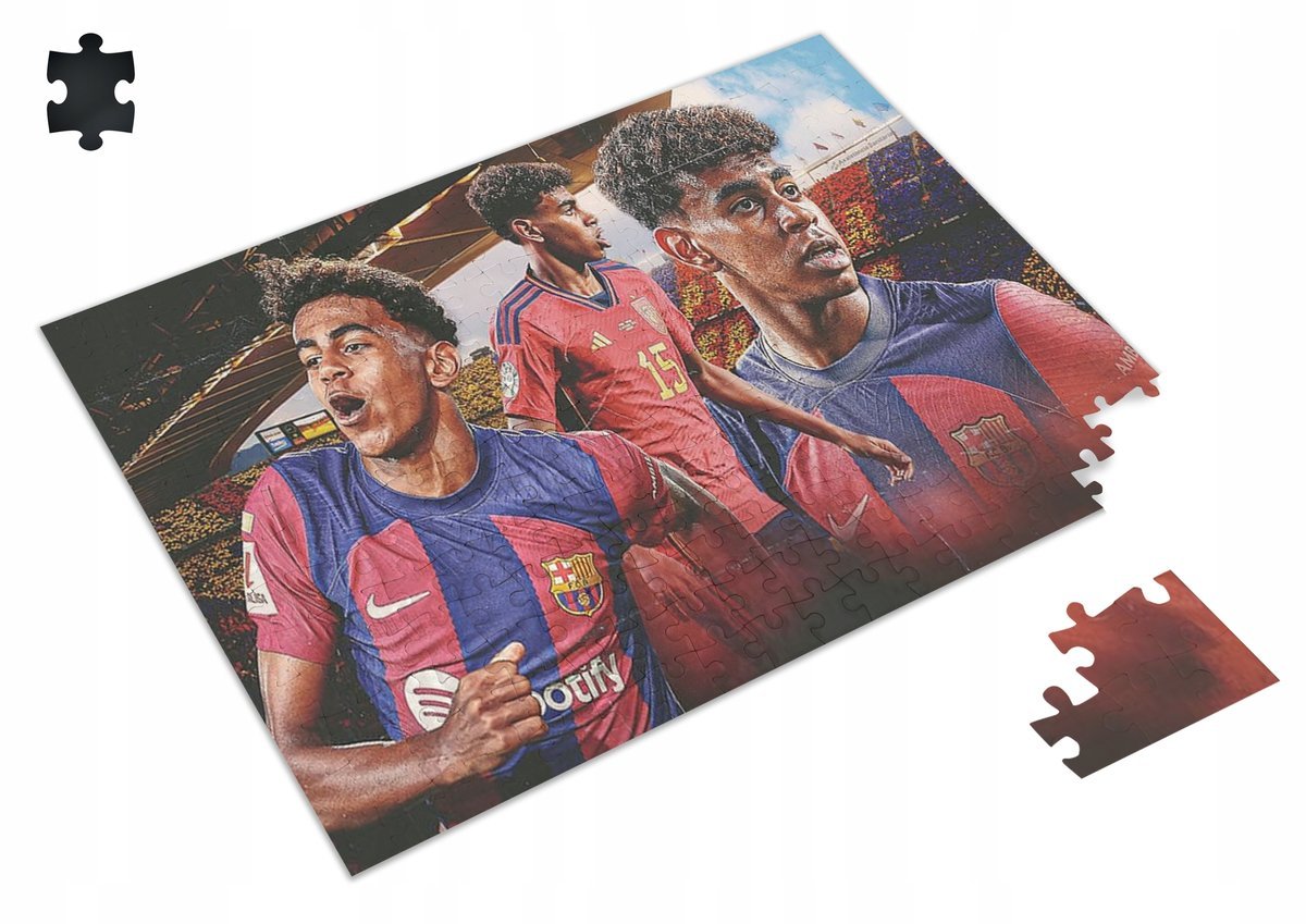 Puzzle LAMINE YAMAL BARCELONA A3 252 el z Nadrukiem + IMIĘ Pudełko 11