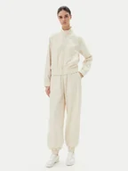 Dresy damskie - EA7 Emporio Armani Dres 7W000118 AF12948 U1079 Beżowy Loose Fit - miniaturka - grafika 1