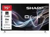 Telewizory - SHARP 75JP7465E 75" 4K Google TV Dolby Vision Srebrny - miniaturka - grafika 1