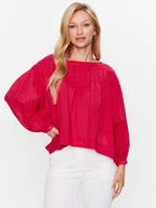 Bluzki damskie - Sisley Bluzka 5HO1LQ040 Różowy Regular Fit - miniaturka - grafika 1