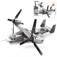 Klocki - Klocki Wange 5006 - Samolot pionowego startu V-22 Osprey (Tiltrotor Aircraft), 400 elementów - miniaturka - grafika 1