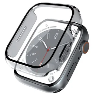 Crong Hybrid Watch Case - Etui ze szkłem Apple Watch 41mm (Clear) - Akcesoria do smartwatchy - miniaturka - grafika 2