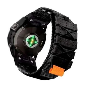 opaska pasek bransoleta NYLON LINE GARMIN FENIX 5/5+/6/6 PRO/7/8 (47mm) czarna - Akcesoria do smartwatchy - miniaturka - grafika 1