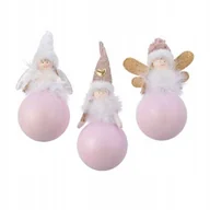 Bombki - Zawieszki choinkowe świąteczne anioły 8 cm - miniaturka - grafika 1